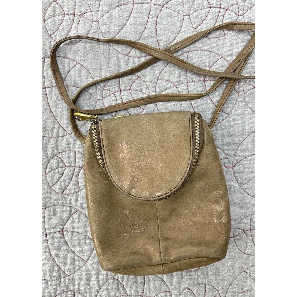 Hobo International Fern Shimmer Leather Crossbody Bag